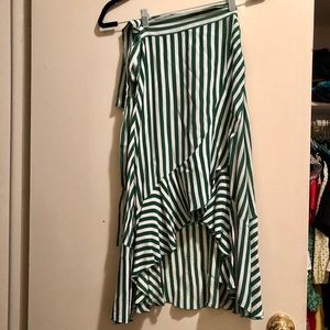 Faithful the Brand Striped High-Low Skirt